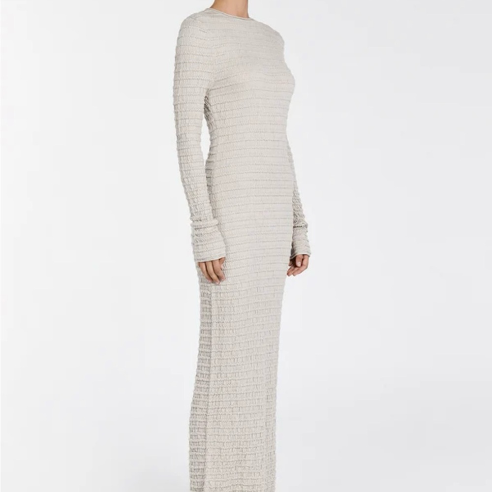DISSH HENDRICK CHALK KNIT MAXI DRESS